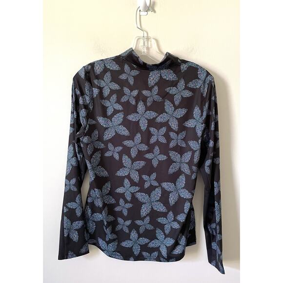 Ben Hogan Stretch Quarter Zip Pullover Long Sleeve Shirt Black Size Medium NEW - Picture 2 of 7